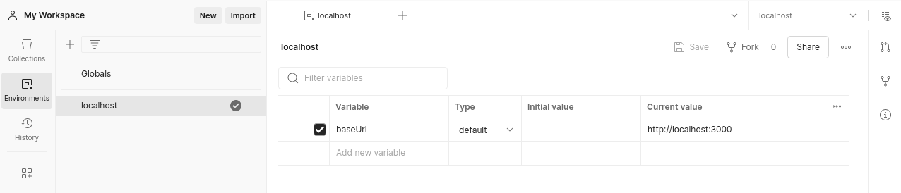 postman configure